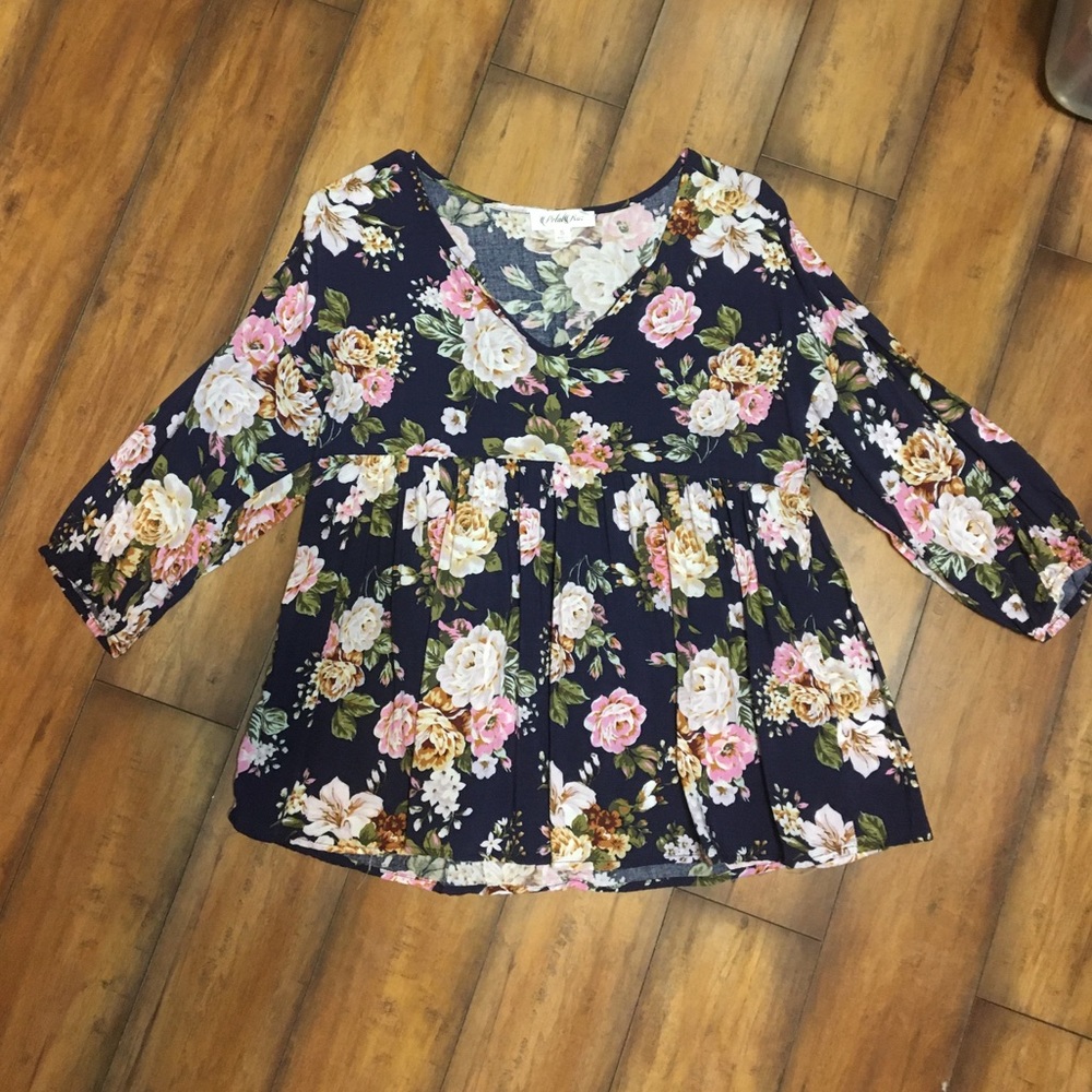 Floral babydoll top